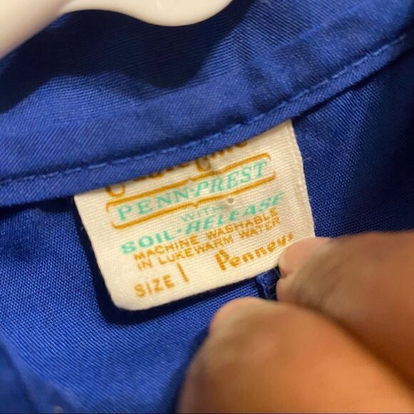 Vintage JCPenny Kids Blue Jumpsuit…Too Cute - Picture 6 of 6